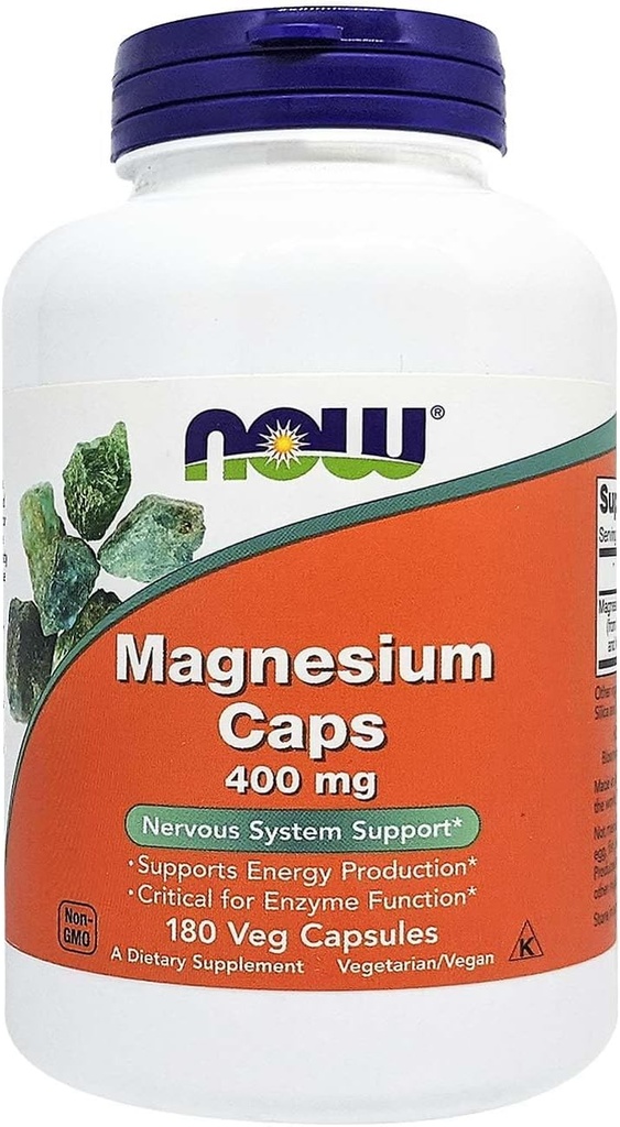 Magnezyum 400 mg, 180 Veg Capsules