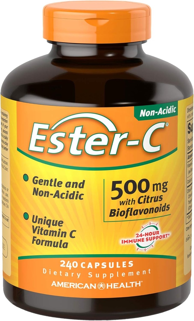 Amerikan Sağlık Ester-Vitamin C ile Citrus Bioflavonoids 500 Milligrams 240 Capsules