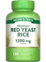 Nature's Truth Red Yeast Rice Capsules 1200 mg | 120 Count | Non-GMO & Gluten Free Supplement