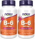 ŞİMDİ Tamamlar, B-6 (Pyridoksie HCl) 100 mg, Cardiovascular Sağlık*, 100 Veg Capsules (Pack of 2)