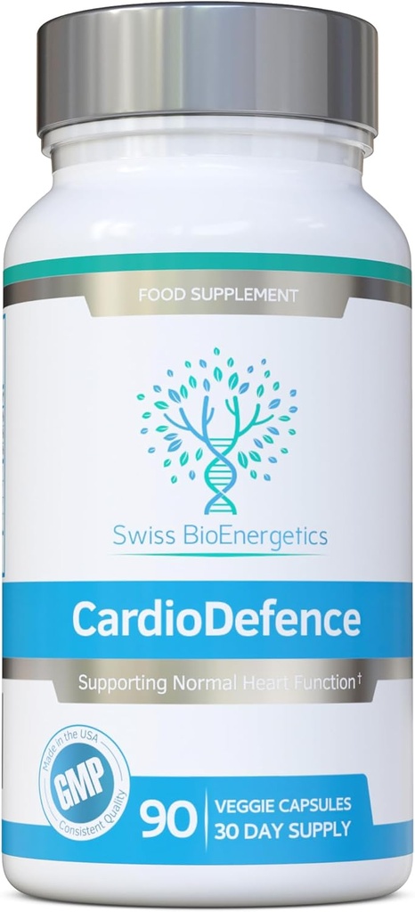 CardioDefence – 90 Capsules – CoQ10, D-Ribose, Acetyl L-Carnitine, B Vitaminleri ve MCT'nin normal fonksiyonuna katkıda bulunmak ve yorgunluğu azaltmak için kesin bir denge