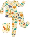Bamboo Viscose Toddler Pajamas Erkek Kızlar Bebek 12M-8Y Pjs Setleri Çocuklar 2ay Snug Long-Sleeve Sleepwear