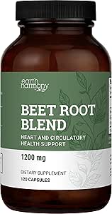 Organik Arıt Kök Capsules 1200 mg - Beet Root Toz & Juice Supplement for High Blood Pressure and Circulation, Blood Flow Supplement for Men and Women - 120 Capsules