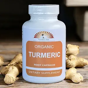 Organik Turmeric Toz ve Peppercorn 60 Capsules 500 mg Her (Tumeric - Curcuma Longa)