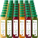 7 Day Juice, Raw Fountain, All Natural Raw Detox Cleanse, Body Rest için Juicing, Cold Pressed Juice Fast, Great Way to Jumpstart a sağlıklı Diyet, 42 Şişe 12oz, 7 Ginger Shots
