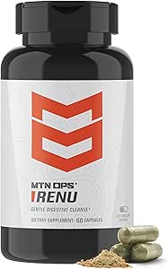 MTN OPS Renu for Gentle Digestive Cleanse, Psyllium Husk Powder for Digestive Health & Movement Booster, 60 Κάψουλες, 30 Σερβιέτες
