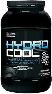 Ultimate Beslenme HidroCool Hydrolyzed Whey Protein Isolate Toz No Bloating - Fat ve Gluten Free, Hızlı Aborpsiyon, 33 Grams of Protein, Vanilla, 3 Pounds