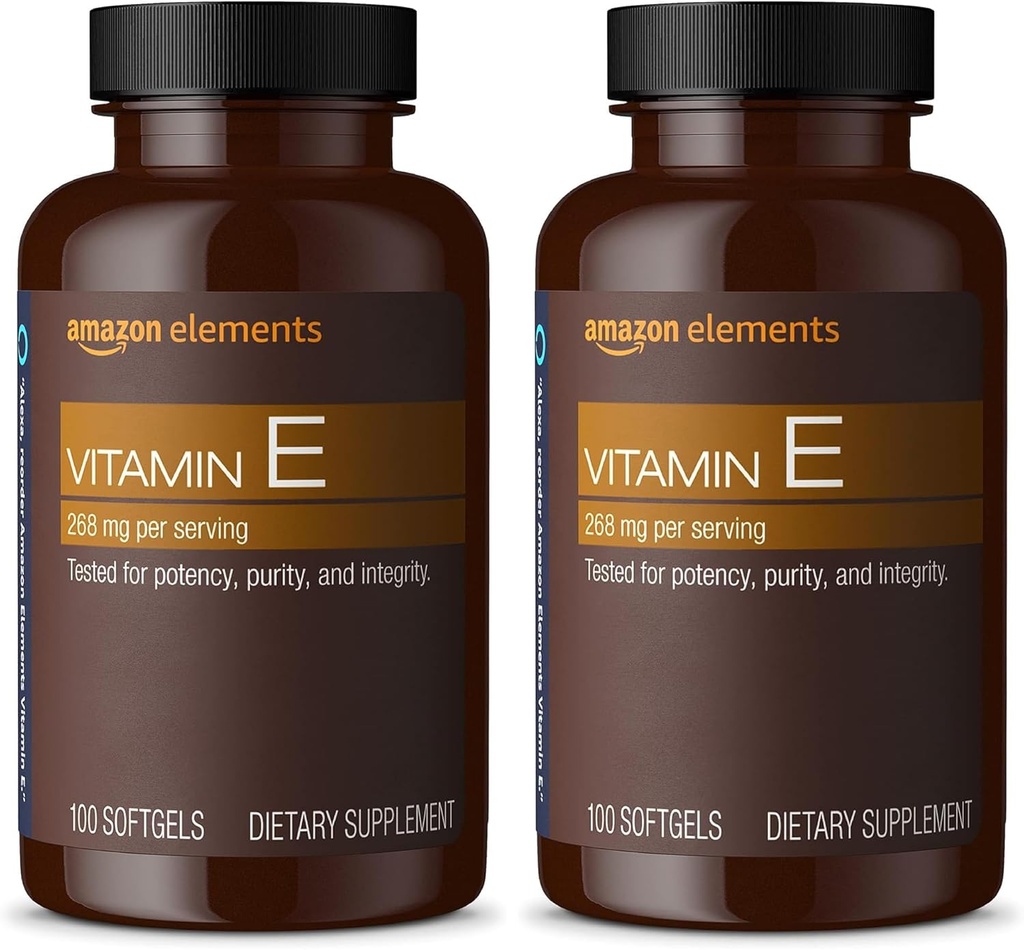 Elements E Vitamin 400 IU, 100 Softgels, 100 Günlük Tedarik (Pazar Mayıs Vary) (Pack of 2)
