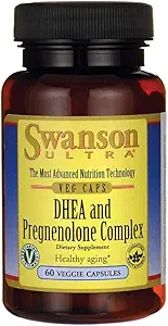 Swanson Dhea ve Pregnenolone 60 Veg Capsules
