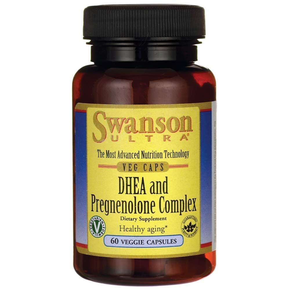 Swanson Dhea ve Pregnenolone 60 Veg Capsules