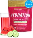 Essential Elements Hydration Packets - Watermelon Cucumber Pack - Sugar Free Electrolytes Powder Packets - 25 Stick Packs of Electrolytes Powder No Sugar - Hydration Drink - with ACV & Vitamin C