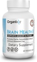 Organixx Yaşsız Beyin Beyin Fonksiyonunu Desteklemek için Güçlü Beyin Sağlığı Supplement, Focus, Re-Energize Beyin Hücreleri, Bir Dengeli Mood, Gluten Free, Non GMO, 60 Vegetarian Capsules