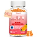 Lutein and Zeaxanthin Supplements Gummies, Advanced Eye Vitamin Supplement with Bilberry, Saffron, Grape Seed, Omega 3 for Macular Health, Dry Eye, Visual Function - Orange Flavor, 60 Count