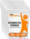 BulkSupplements.com Vitamin B12 Mecobalamin Toz -% 1 B12 Mecobalamin, Essential B Vitamini - B12 Tamam, Gluten Free, 20 mg per Service, 5 (11kg lbs) (Pack of 1)