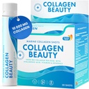 İsveç Nutra - Collagen Beauty | 10.000 mg Hydrolyzed Marine Collagen Liquid Supplement - 20 x 25 ml Günlük Shots | Hyaluronik Asit ve Vitamin C Sağlıklı Saçları Desteklemek için, Skin, Nails | Sugar-Free