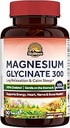 Vitalitown Magnesium Glycinate | Chelated, Non Buffered 300mg Elemental Magnesium | Most Bioavailable, Fully Reacted | Bone, Muscle, Calm, Sleep, Heart Healths | 90 Tablets, Non-GMO