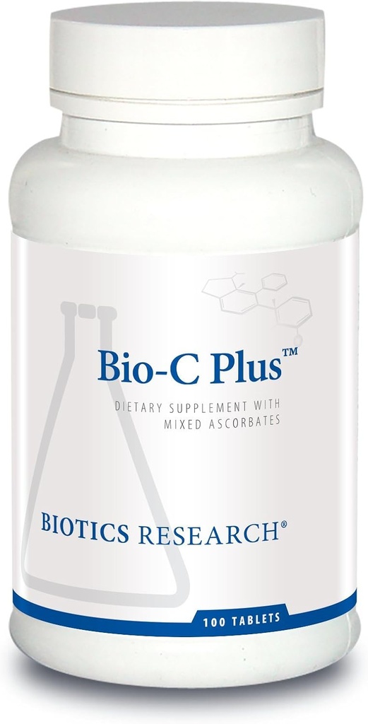 Biotics Research Bio C Plus™ Provides Vitamin C as Mixed Mineral Ascorbates with Citrus Bioflavonoids, SOD and Catalase, Vitamin C Plus Bioflavonoids, Potent Antioxidant, Immune System 100 Tablets