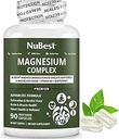 Magnesium Glycinate Chelate Complex with Albion Magnesium Bisglycinate Chelate, Vitamin B6 & BioPerine for Bone, Muscle, Natural Sleep, Nerve Function, Brain Booster | 1 Month Supply