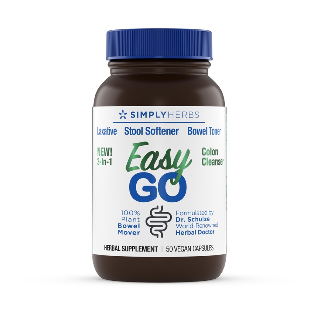 Το Easy GO Bowel Mover του Dr. Schulze - Formated Gentle Laxative, Colon Toner & Stool Softener 