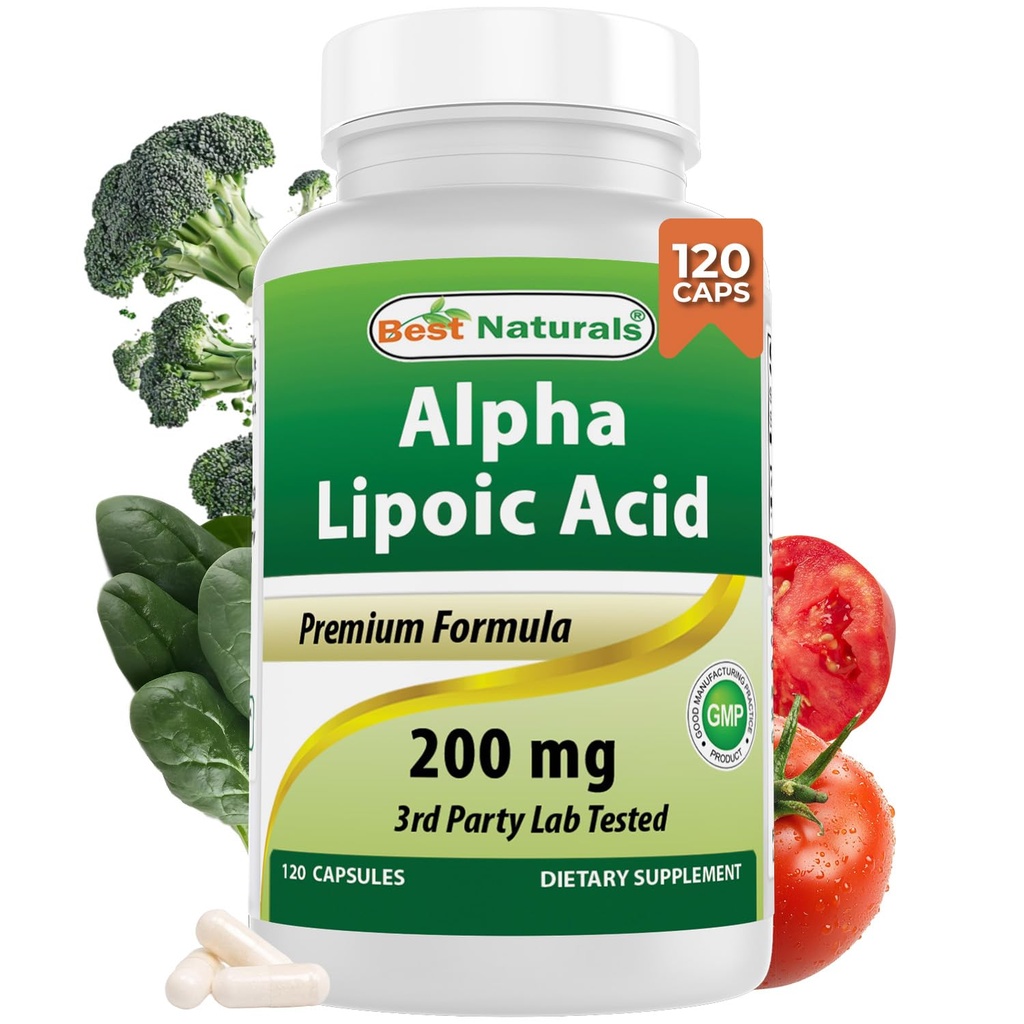 Best Naturals Alpha Lipoic Acid 200 Mg 120 κάψουλες