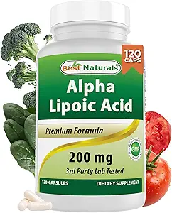 En İyi Doğallar Alpha Lipoic Acid 200 Mg 120 Capsules