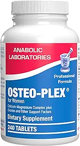 Osteo-Plex Bone Health Supplement for Women - Klinik Formula Bone Strength Supplement with Magnezyumul D3 & Trace Minerals Kompleksi - Swallow Gentle Tabletlere Kolay - 240 Kont