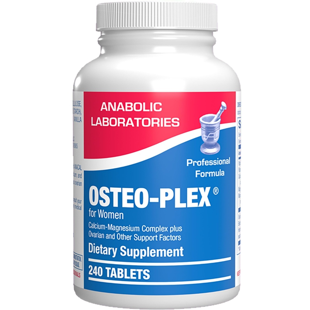 Osteo-Plex Bone Health Supplement for Women - Klinik Formula Bone Strength Supplement with Magnezyumul D3 & Trace Minerals Kompleksi - Swallow Gentle Tabletlere Kolay - 240 Kont