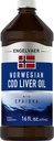 Piping Rock Cod Liver Oil Liquid | 16 fl oz | EPA DHA | Engelvaer Norveç | Non-GMO, Gluten Free Supplement Supplement Supplement Supplement