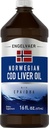 Piping Rock Cod Liver Oil Liquid | 16 fl oz | EPA DHA | Engelvaer Norveç | Non-GMO, Gluten Free Supplement Supplement Supplement Supplement