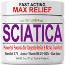 Scia Nerve Cream - Ayaklar, Eller, Legs, Toes, Geri - Doğal Ultra Güçlü Arnica, MSM, Menthol, Soothing Comfort, 2 Oz Comfort