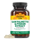 Country Life Saw Palmetto & Pygeum Extract - Prostate Health Supplement for Men's Health - Sağlıklı Urinary Tract Function, 90 Capsules