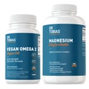Dr. Tobias Vegan Omega 3 Algae Oil ve Magnezyum Bisglycinate, Kalp, Beyin, Kas ve Bone Health, Non-GMO, Vegan