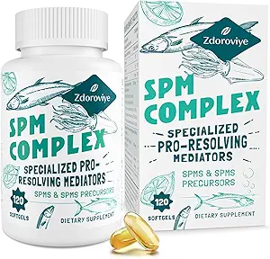 Özelleştirilmiş Pro-Re deploy Mediators and SPMs Precursors Kompleks, SPM Supplement for Balanced Immune Response, Brain, Tcon & Cellular - 120 Softgels