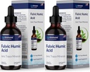 Fulvic Humic Acid Liquid Supplement. Plant Derivedler, Enerji Boost için 75 Trace Mineralleri. 8 Ay Supply. Concentration 250%. 2oz Her 2 Şişe.