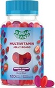 Πολυβιταμίνη Jelly Bean Gummies με ψευδάργυρο για άνδρες και γυναίκες, ανοσοποιητικά συμπληρώματα διατροφής υποστήριξης για ενήλικες, χορτοφάγους, 120 Berry Blast Jelly Beans, Kosher