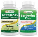 En İyi Doğallar Ashwagandha, 500 Mg & Berberine Plus 1000 mg