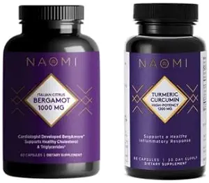 NAOMI Citrus Bergamot ve Turmeric Curcumin - High Potency Duo