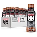 Muscle Milk Pro Gelişmiş Beslenme Protein Shake, Knockout Chocolate, 11.16 Fl Oz ( 12 paketi), 32g Protein, 1g Sugar, 16 Vitamins & Minerals, 5g Fiber, Workout Recovery, Energating Snack, Ambalaj Vary