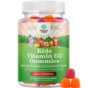Çocuklar için Uygun Vitamin D Gummies - Çocuklar Vitamin D 1000 IU Per Gummy Vitaminleri ve Toddler Immune Support Plus Kas Dişleri ve Bone Health - Gelatin Ücretsiz Meyve Flavors