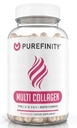 PUREFIN Collagen Peptides for Women – Type I, II, III, V & X with Biotin & Hyaluronic Acid, Supports Health Skin, Bones, Hair & Nails – Non-GMO, Grass-Fed (90 Capsules, 1 Ay Supply)