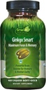 Irwin Naturals Ginkgo Smart Güçlü Nootropic Beyin Uyarısı - DMAE, Clubmoss, Choline & Acetyl L-Carnitine - 60 Liquid Softgels