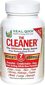 Yüzyıl Sistemleri The Clean Detox, Güçlü 7Day Complete Internal Cleansing Formula for Women, Support Digestive Health, 52 Vegetarian Capsules