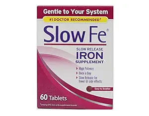 Slow Fe Iron Supplement Tabletleri, 5 Sayı Paketi