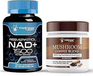 WELLNESS LABSRX NAD+ Capsules 1500 mg - Mushroom Coffee