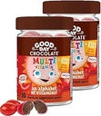 İyi Gün Çikolatası Çocuklar için Çokvitamin, Günlük Vitaminler A, B6, B12, C, D, E, Folate ve Biotin, Fair Trade and Non-GMO Chocolate, 2 Pack