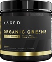 Kaged Organik Yeşiller Elite | Superfood ve Greens Toz Apple Cider Vinegar, Adaptogen, Prebiyotikler, Vitaminler ve Mineraller | Limon | 30 Hizmet