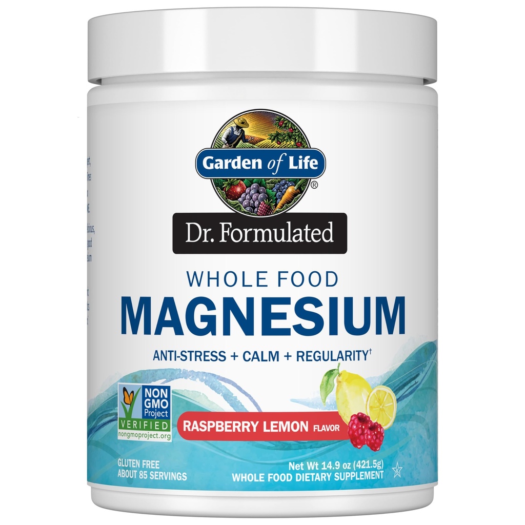 Life Whole Food Magnezyum Toz, 421.5g - Raspberry Lemon, Vegan, Gluten & Sugar Free