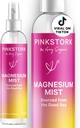 Pink Stork Magnesium Spray Mist - για την ηρεμία, το άγχος, και τον ύπνο, υποστήριξη ναυτίας, εγκυμοσύνη πρέπει να έχει, 200 mg ανά 6 ψεκασμούς, καθαρό μαγνήσιο Χλωριούχο σώμα Spray, 4 oz, Αρωματισμένο
