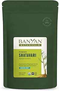 Banyan Botaniks Shatavari Toz – Organik Asparagus Racemosus Root Toz – Sağlıklı Reproductive System* – 3.5 oz – Non-GMO Sustainable Sourced Vegan