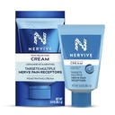 Nervive Pain Relieving Cream, Nervive Pain Relief, Max Strength Formula, Lidocaine Cream, Lidocaine Topical, Foot Pain, Leg Pain, Hand Pain Non-Greasy, 3.0z